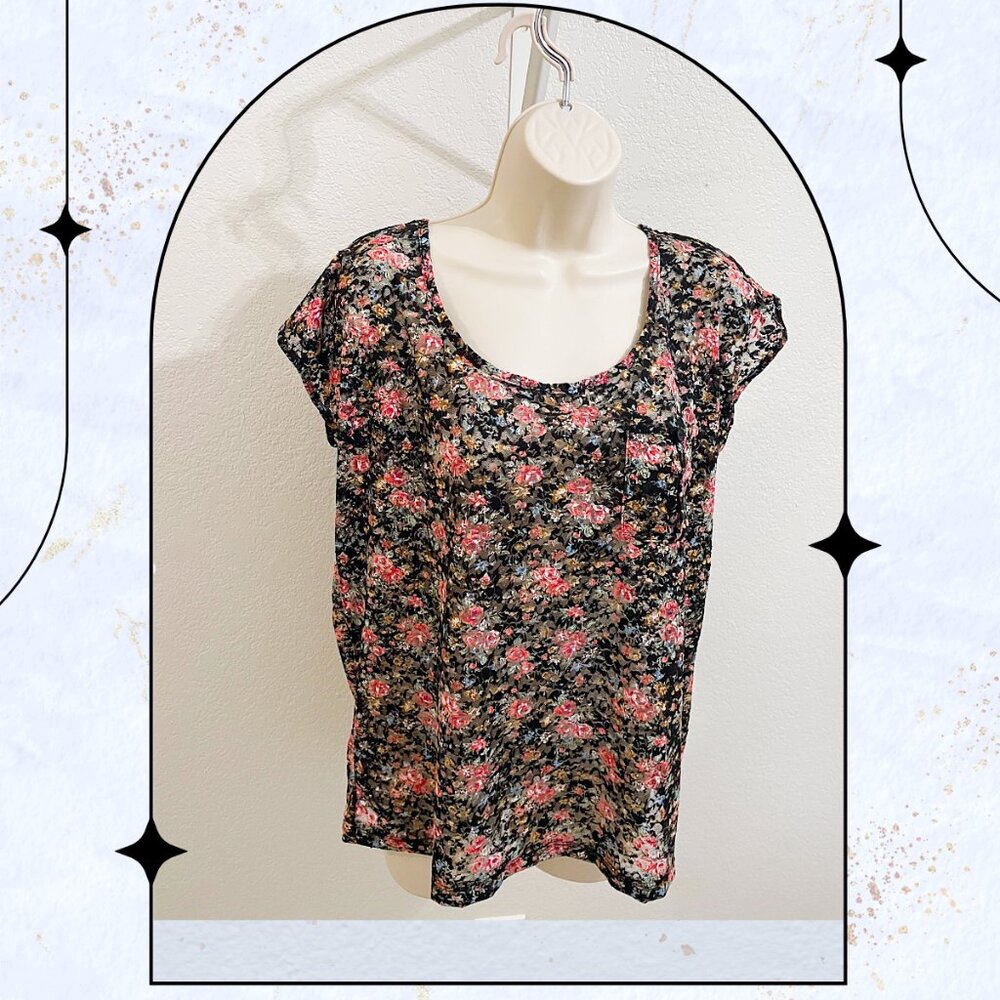 A’GACI Floral Top - Large (NWTS)